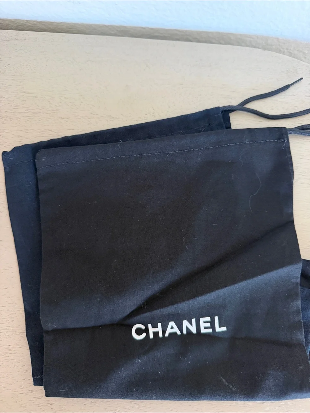 CHANEL Beige and Black Leather Espadrille Flats with CC Logo